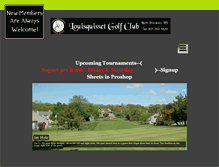 Tablet Screenshot of louisquissetgolfclub.com